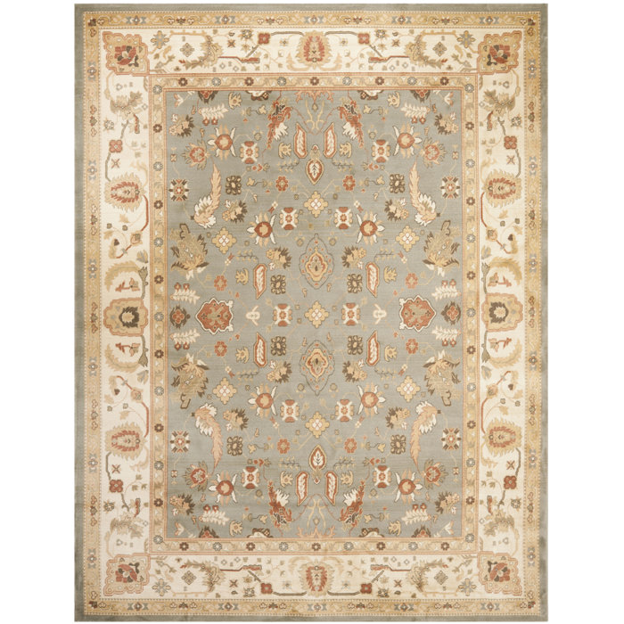 Lauren Ralph Lauren Wakely Power Loomed, Polypropylene, Blue / Creme